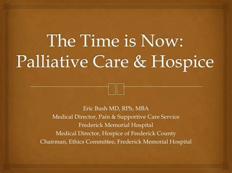Ppt The Time Is Now Palliative Care And Hospice Powerpoint