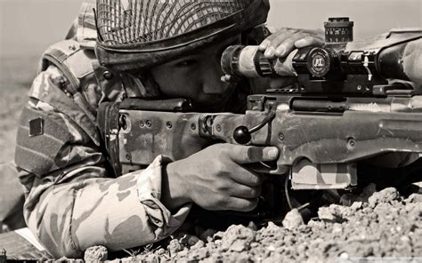 Fondos De Pantalla Pistola Monocromo Soldado Militar Rifle De