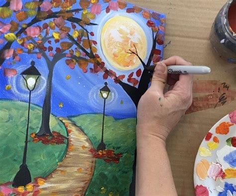 Fall Path Painting Step By Step Painting With Tracie Kiernan Closer