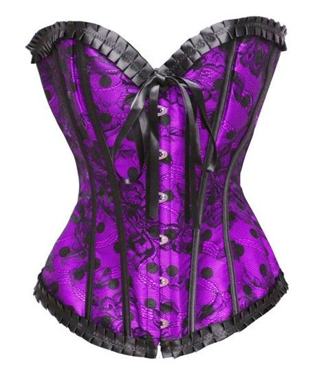 Bslingerie Womens Victorian Gothic Bustier Boned Corset Top Boned Corsets Corsets And