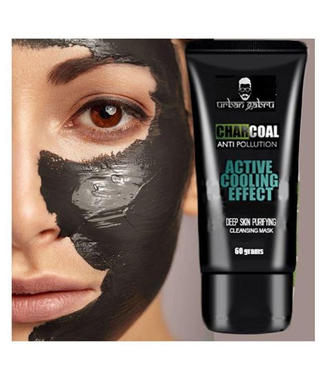 Buy Urbangabru Charcoal Black Peel Off Mask Deep Skin Cleansing 60gm