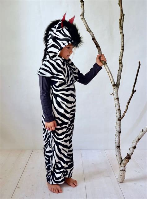 Zebra Costume Kids Costume Zebra Halloween Halloween Etsy In 2020