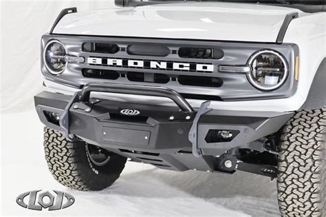 Ford Bronco Black Ops Shorty Winch Front Bumper By Lod Offroad Bfb210 X