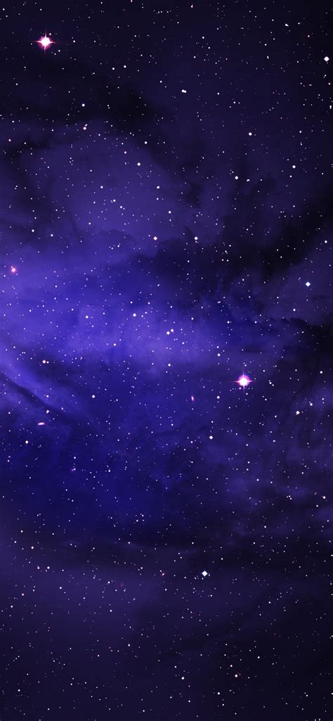 Only the best hd background pictures. 1242x2688 Space Stars Purple Sky Iphone XS MAX HD 4k ...