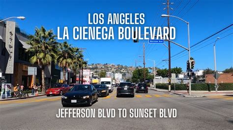 K Los Angeles La Cienega Blvd Northbound Jefferson Blvd To Sunset Blvd West Hollywood