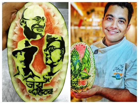 A Unique Tribute To The Nation Through Watermelon Carvings The Times