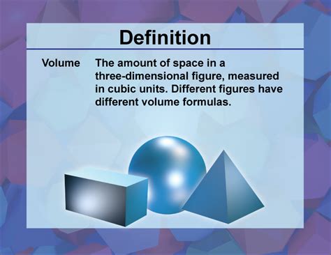 Definition 3d Geometry Concepts Volume Media4math