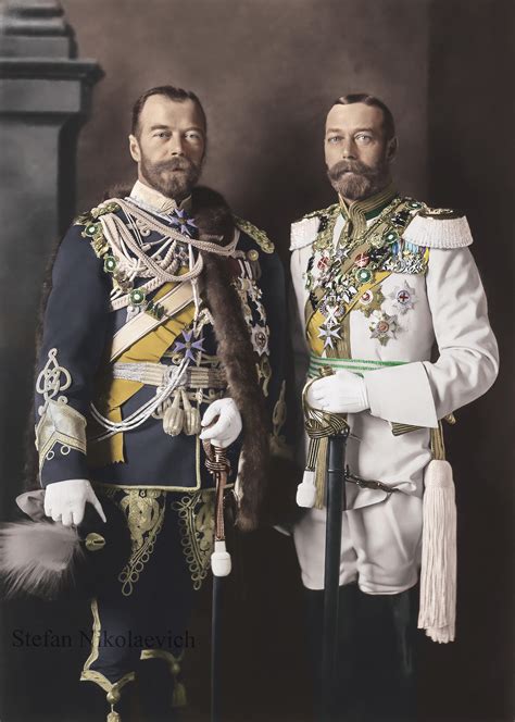 Tsar Nicholas Ii And King George V I Colorized Few Weeks Ago R