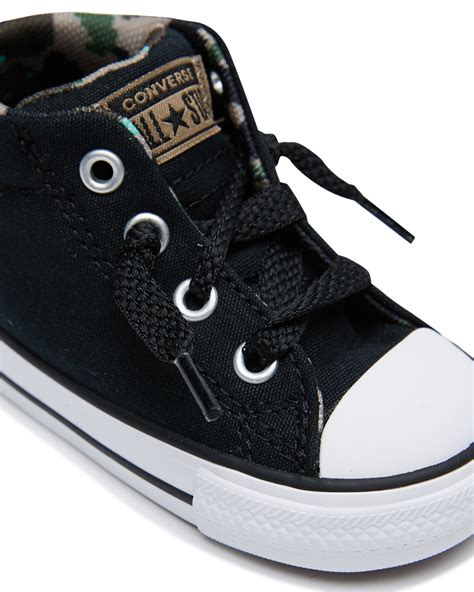 Converse Kids Chuck Taylor Street Digi Camo Shoe Toddlers Black
