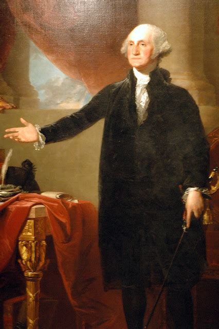 Detail Of George Washington Lansdowne Portrait By Gilbert Stuart