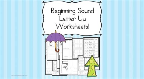 18 Free Letter U Beginning Sound Worksheets Easy Download Mrs