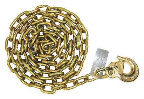 B A PRODUCTS CO G70 Latched Hook Chain W Plain End 12 L 3YFW6 N711
