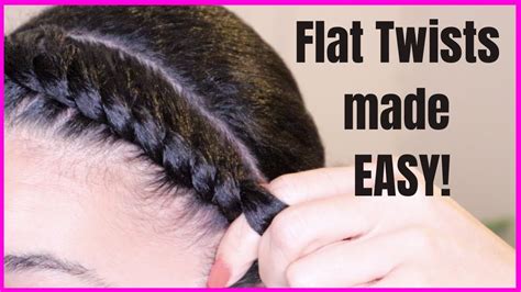 Flat Twists Made Easy Tutorial For Beginners Natural Hair