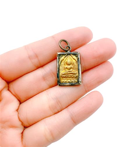 24k Gold Filled Sitting Buddha Gold Plated Charm Pendant Sitting