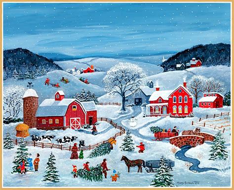 Mary Singleton Lang Folk Art November 2014 Christmas Art