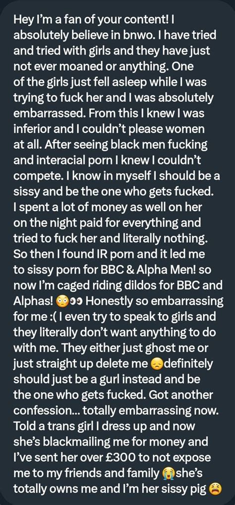 Pervconfession On Twitter He Cant Stop Watch Ir Porn And Gets Blackmailed For Being A Sissy