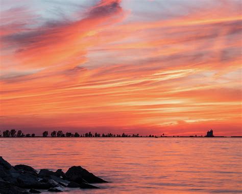 Lake Erie Sunset Photograph By Paul Cimino Fine Art America