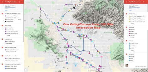 Interactive Map Tucson Bike Rentals