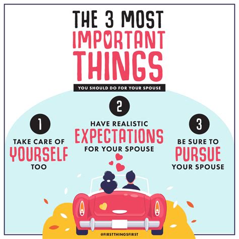 the 3 most important things you should do for your spouse first things first