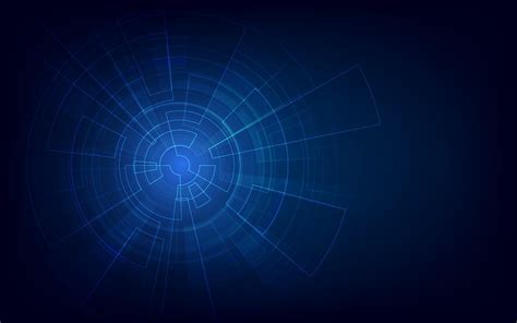 Circle Blue Abstract Technology Innovation Concept Vector Background