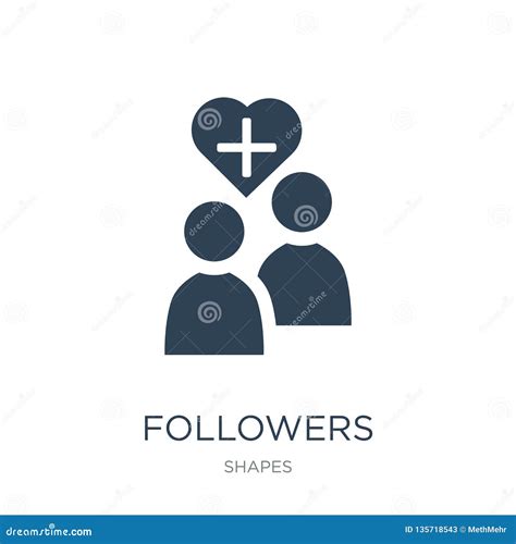 Followers Icon In Trendy Design Style Followers Icon Isolated On White