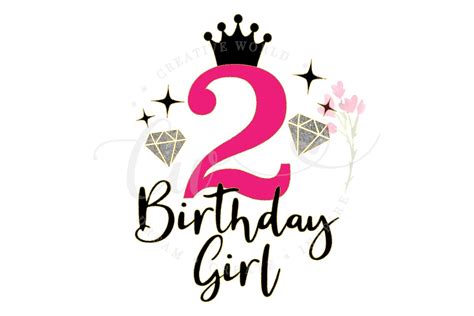 2nd Birthday Svg My 2nd Birthday Svg Princess Diva 432971 Svgs