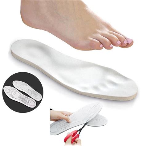 Pair Unisex Orthopedic Insole Memory Foam Shoe Insoles Foot Care