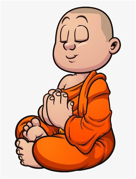 Download Namaste Png File Monk Clipart Transparent Png Download