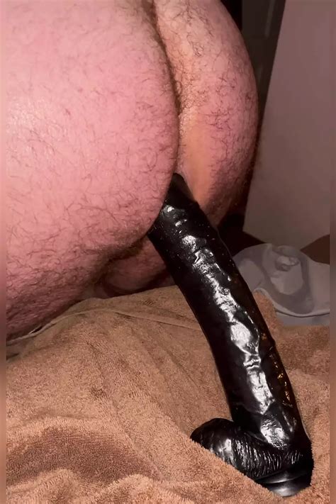 Massive Black Dildo Splitting My Ass Open Causing Me To Moan And Groan In Shear Delight And