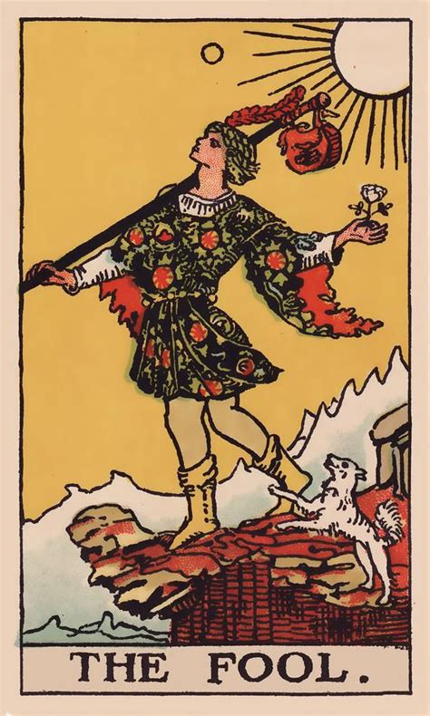 The Fool Tarot Card Tapestry Full Card Tapestry Rider Etsy Vintage