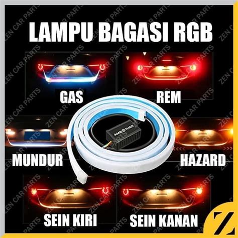 Jual Lampu Led Bagasi Mobil Strip Rgb Stop Sein Signal Waterproof Rainbow Di Seller Zen Car