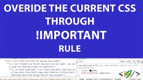How To Override The Current Css Through Important Rule In Website
