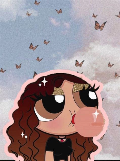 Powerpuff Girl With Brown Curly Hair And Brown Eyes Powerpuff Girls Cartoon Powerpuff Girls