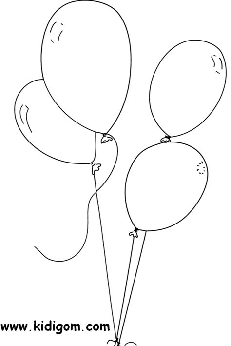 Ballon #6 (Objets) – Coloriages à imprimer