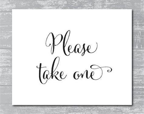 Instant Download Please Take One Sign 8x10 By