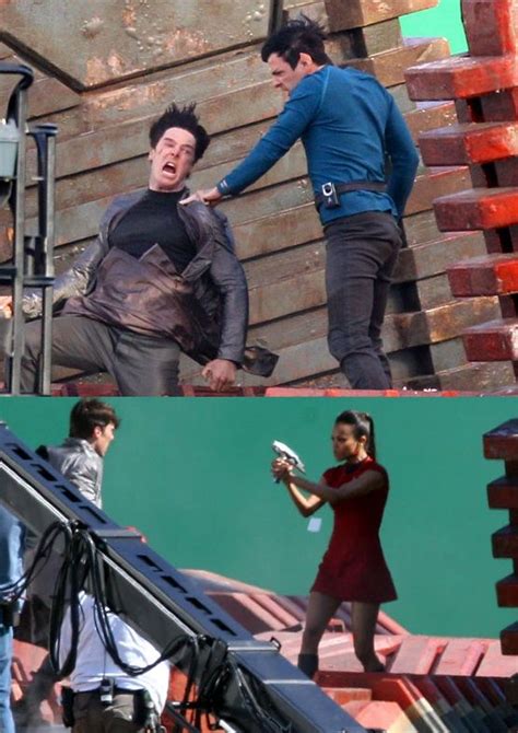Who Is Spock Vulcan Nerve Pinching In The First Star Trek 2 Photos