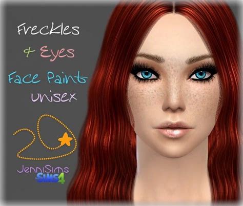 Jenni Sims Frecklesandeyes Sims 4 Downloads Eye Face Painting Sims 4