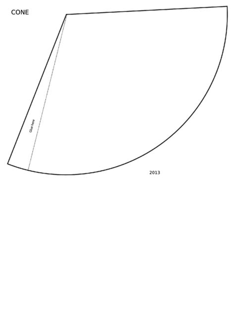 Foldable Large Cone Template Printable Pdf Download