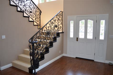 See some great interior stair rails with special designs for your home. Rod Iron Railing for Interior and Exterior Decorations - HomesFeed