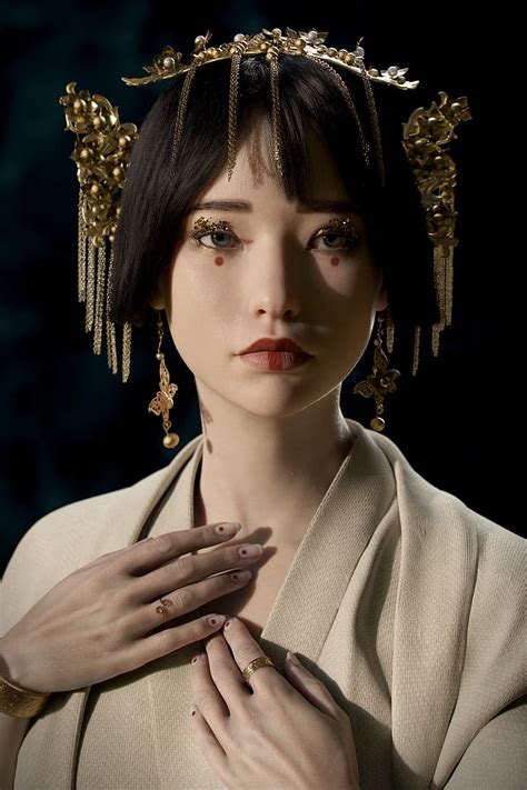 hd wallpaper 3d render cgi asian women makeup face portrait fantasy girl wallpaper flare