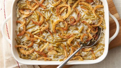 Hamburger green bean casserole requires a small casserole dish and an oven. Green Bean Casserole Recipe - Tablespoon.com