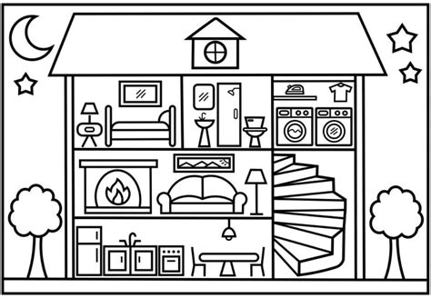 Print Dollhouse Coloring Page Free Printable Coloring Pages For Kids