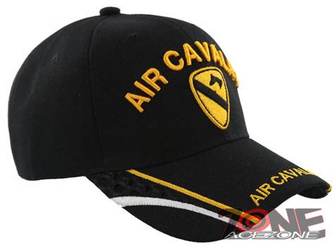 New Us Army Air Cavalry Side Line Ball Cap Hat Black