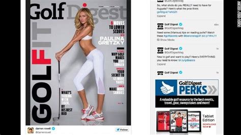 paulina gretzky s cover for the may issue of golf digest has stirred controversy and left some