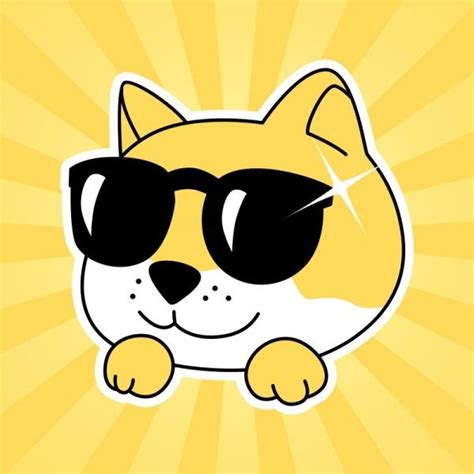 Yellow Cute Funny Doge Discord Profile Picture Avatar Template And