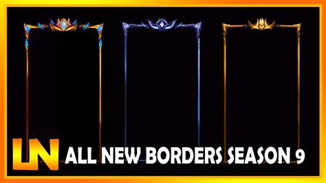 Borders that appear in loading screen. NEW Borders & Emblems Season 9 - LoL S9 | League of ...