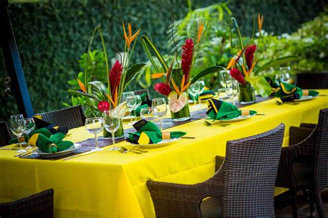 Pin By By Melanie Miller On Weddings And Events Jamaican Party Jamaican Wedding Wedding Table