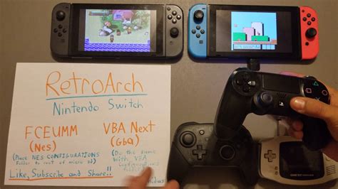 Homebrew Nintendo Switch Retroarch Nes And Gba Retroarch Emulator
