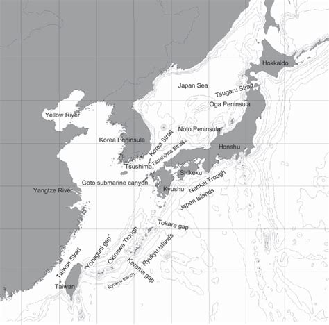 Index Map Of The Ryukyu Islands Japanese Islands Honshu Hokkaido
