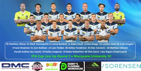 Ffa Cup Round 2 Line Up Woongarrah Wildcats Football Club